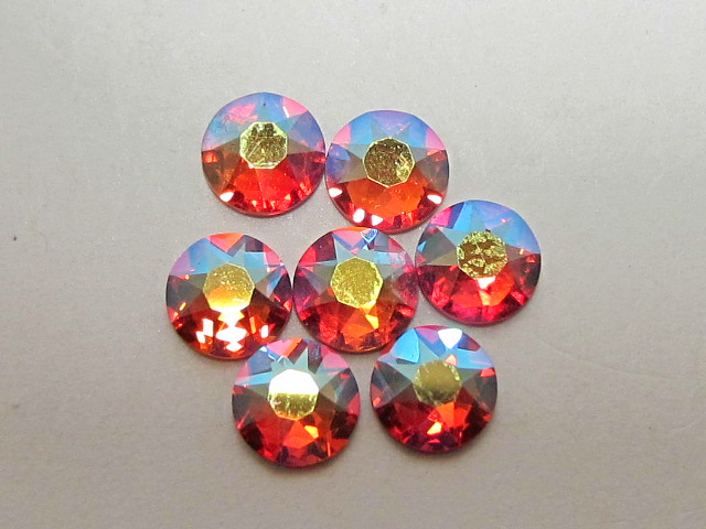 1 Gross 12ss FIREOPAL AB FLATBACK European Rhinestones